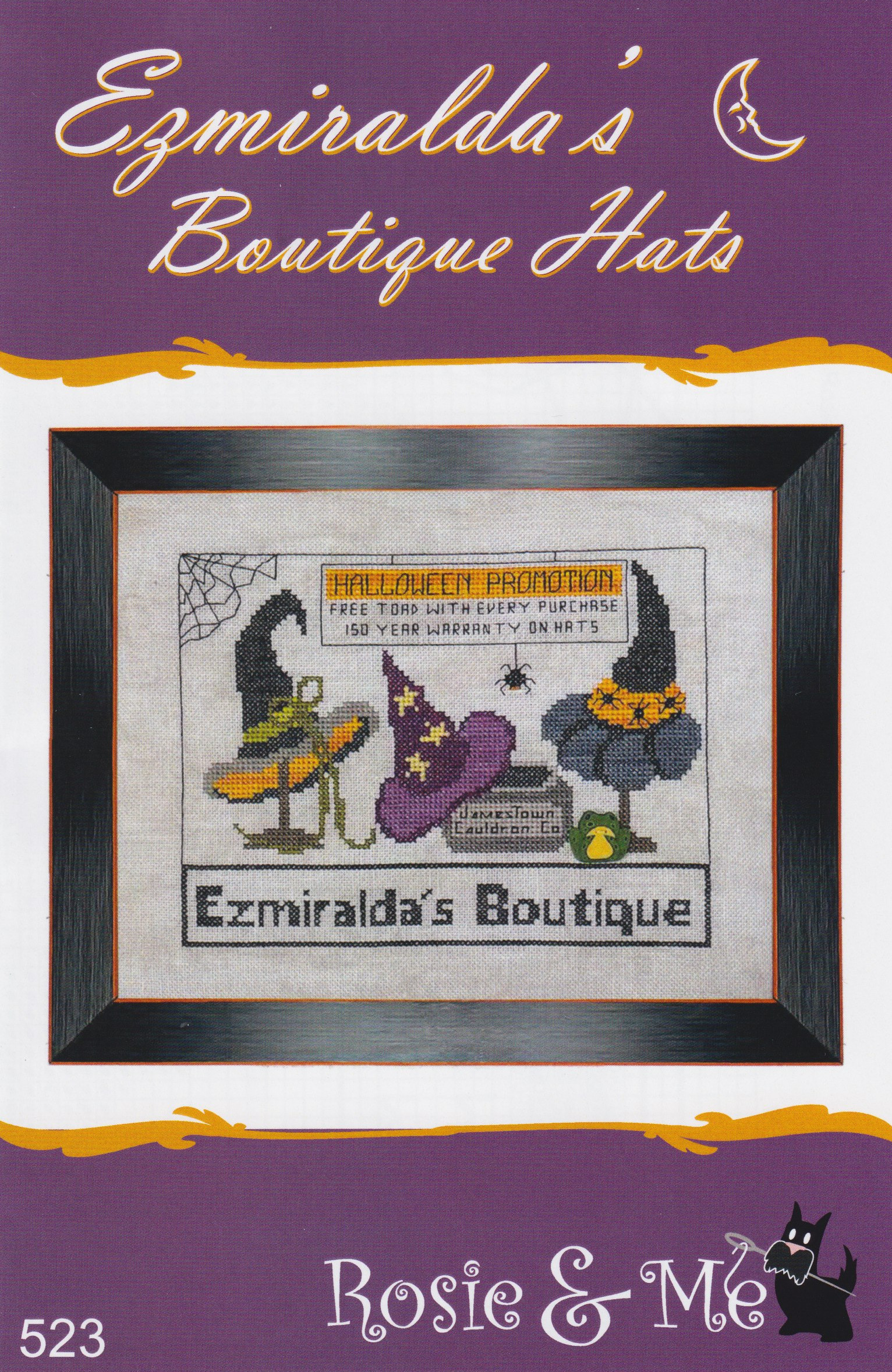 Ezmiralda's Boutique Hats - Halloween Cross Stitch Pattern