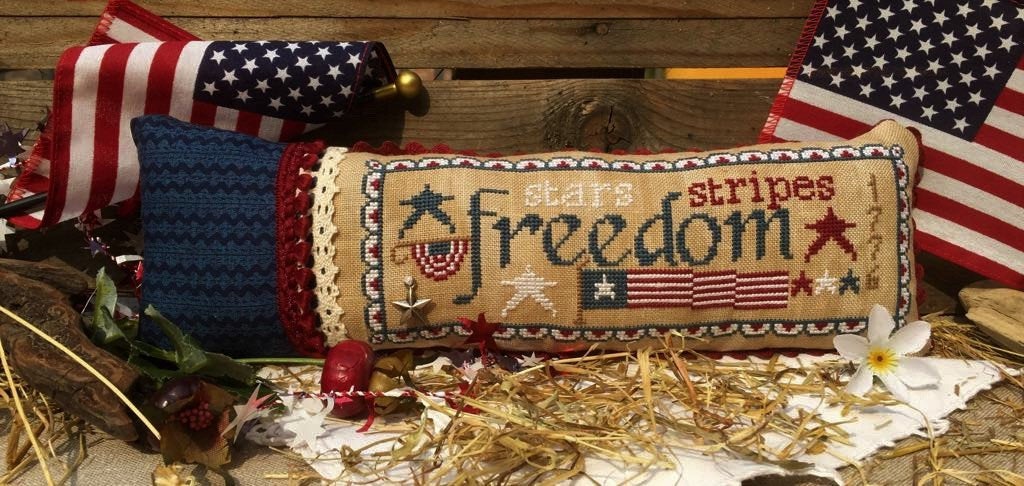 Freedom w/charms - Cross Stitch Pattern
