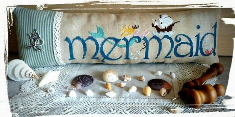 Mermaid (with charm) - Cross Stitch Pattern