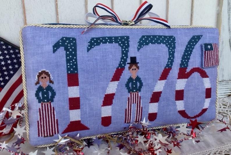 Miss and Mister Freedom (with charm) - Cross Stitch Pattern