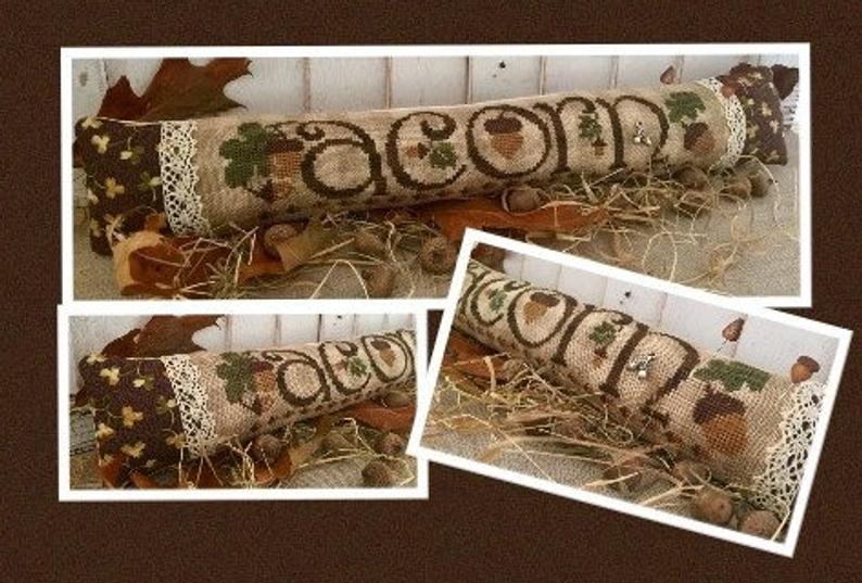 Acorn (with embellishments) - Cross Stitch Pattern
