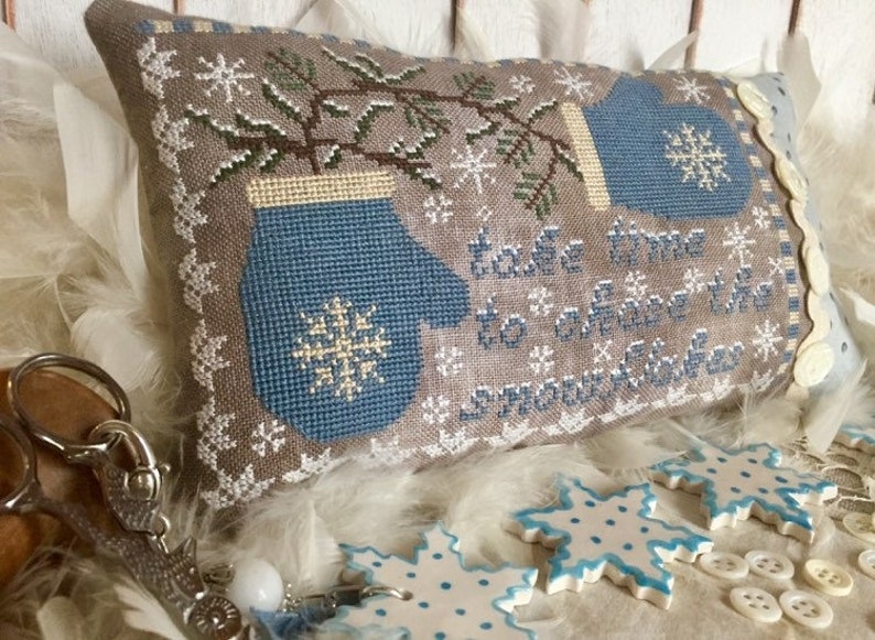 Take Time To Chase the Snowflakes - Cross Stitch Pattern