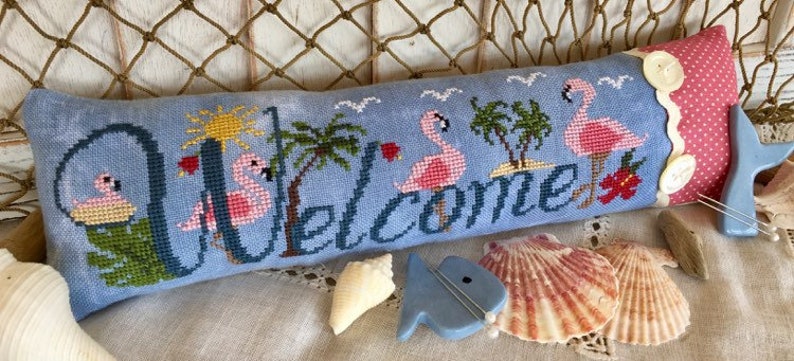 Welcome Flamingo - Cross Stitch Pattern