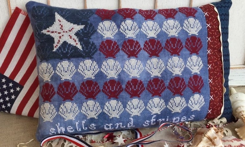Shells And Stripes - Cross Stitch Pattern