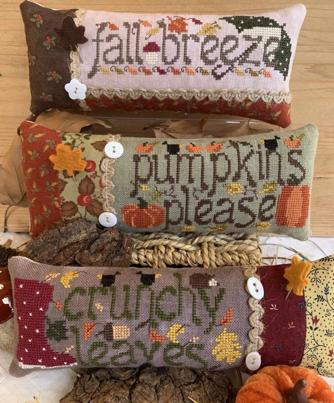 Autumn Little Cushions - Cross Stitch Pattern