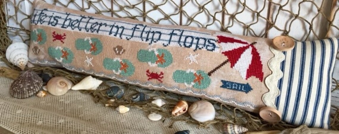 Life is Better in Flip Flops - Cross Stitch Pattern