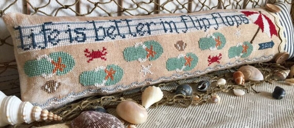 Life is Better in Flip Flops - Cross Stitch Pattern