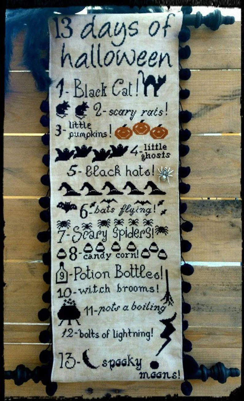 13 Days of Halloween - Cross Stitch Pattern