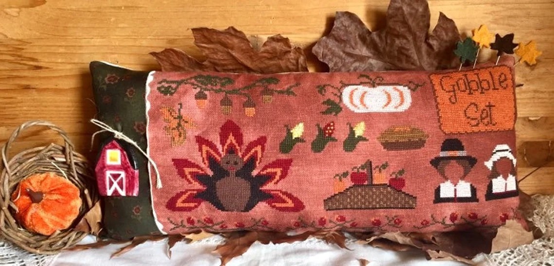 Gobble Set - Thanksgiving Cross Stitch Pattern