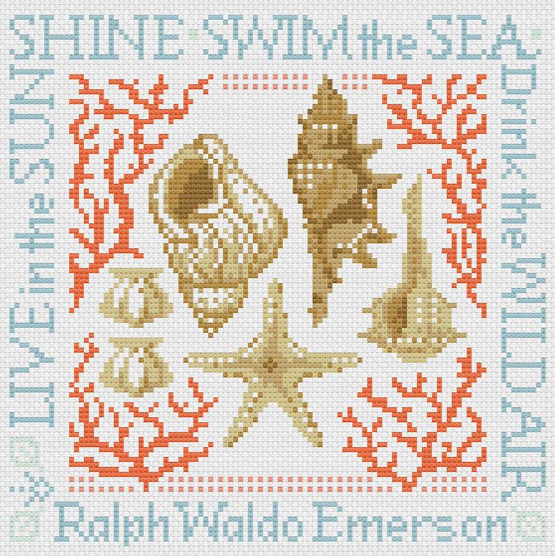 Beach Day with Emerson - Cross Stitch Pattern
