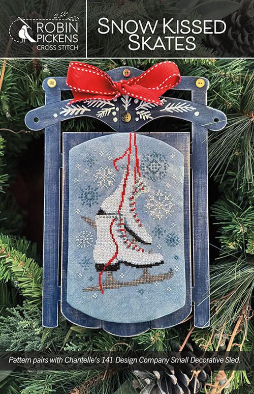 Snow Kissed Skates - Christmas Cross Stitch Pattern
