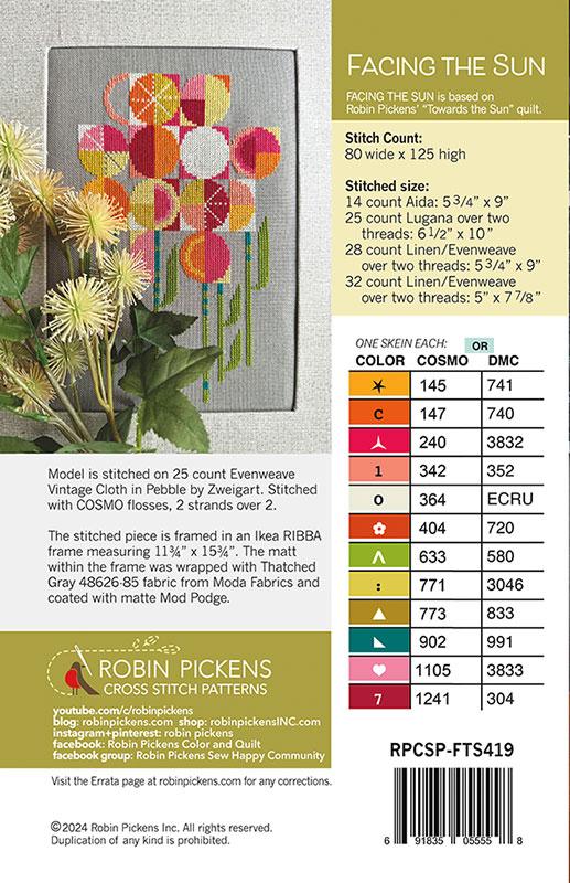 Facing the Sun - Cross Stitch Pattern