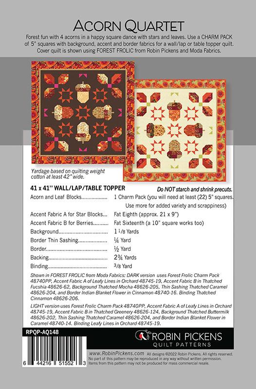 Acorn Quartet - Quilt Pattern