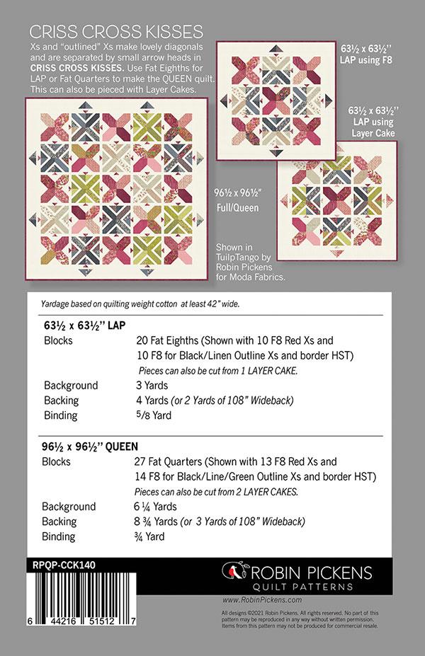 Criss Cross Kisses - Quilt Pattern