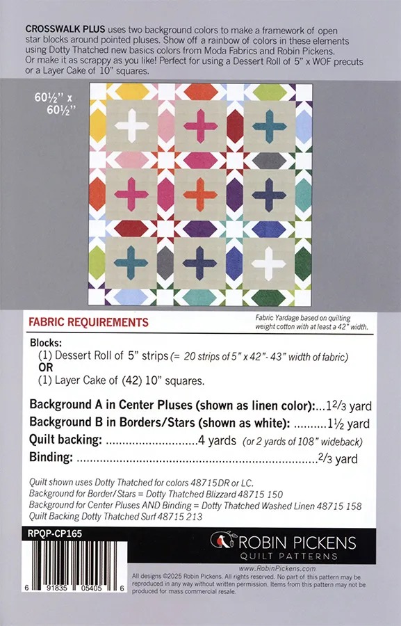 Crosswalk Plus - Quilt Pattern