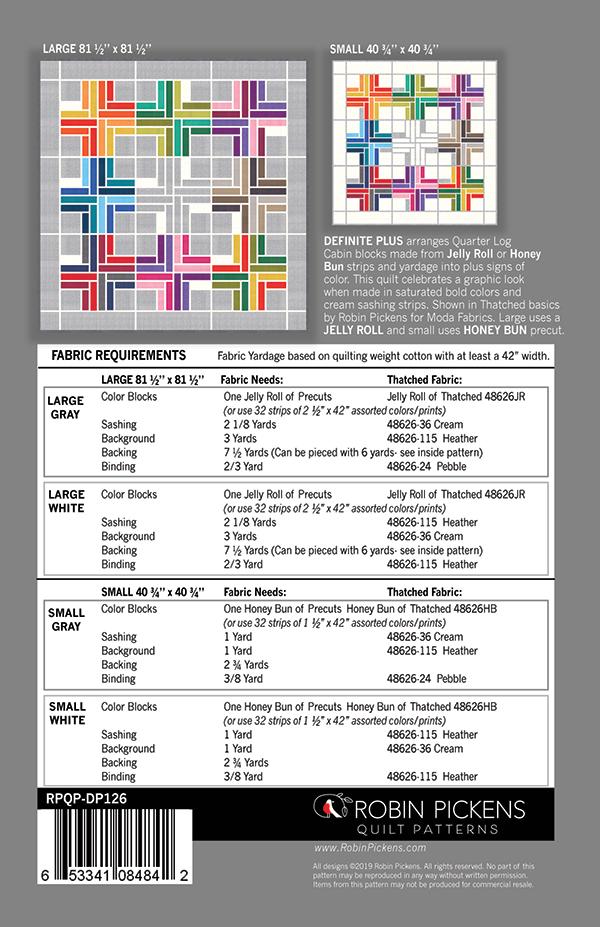 Definite Plus - Quilt Pattern