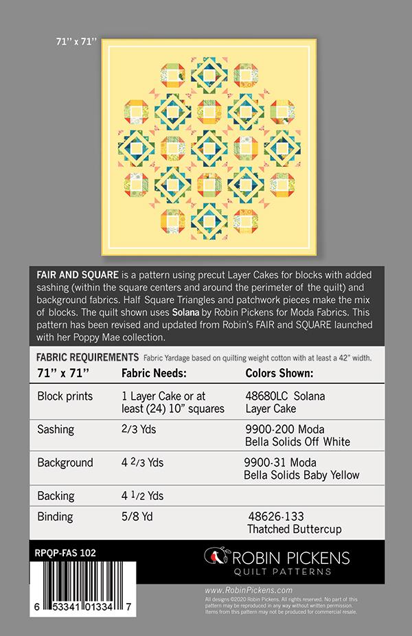 Fair And Square - Quilt Pattern