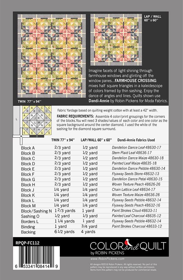 Farmhouse Crossing - Quilt Pattern