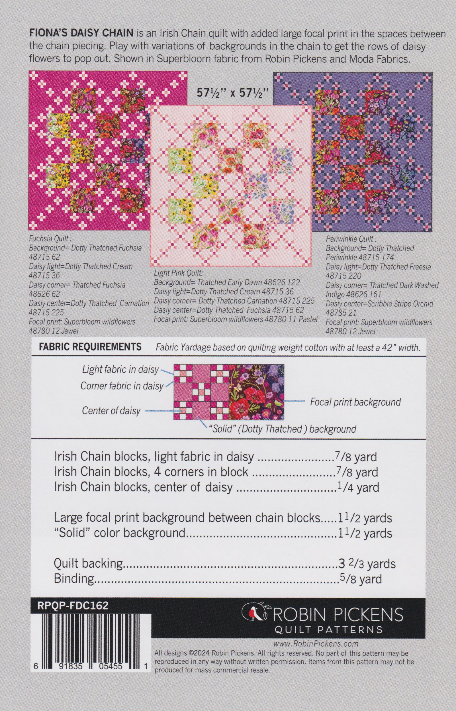 Fiona's Daisy Chain - Quilt Pattern