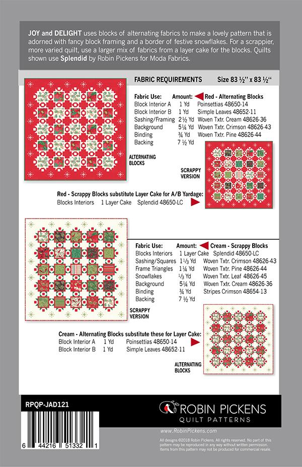Joy and Delight - Quilt Pattern