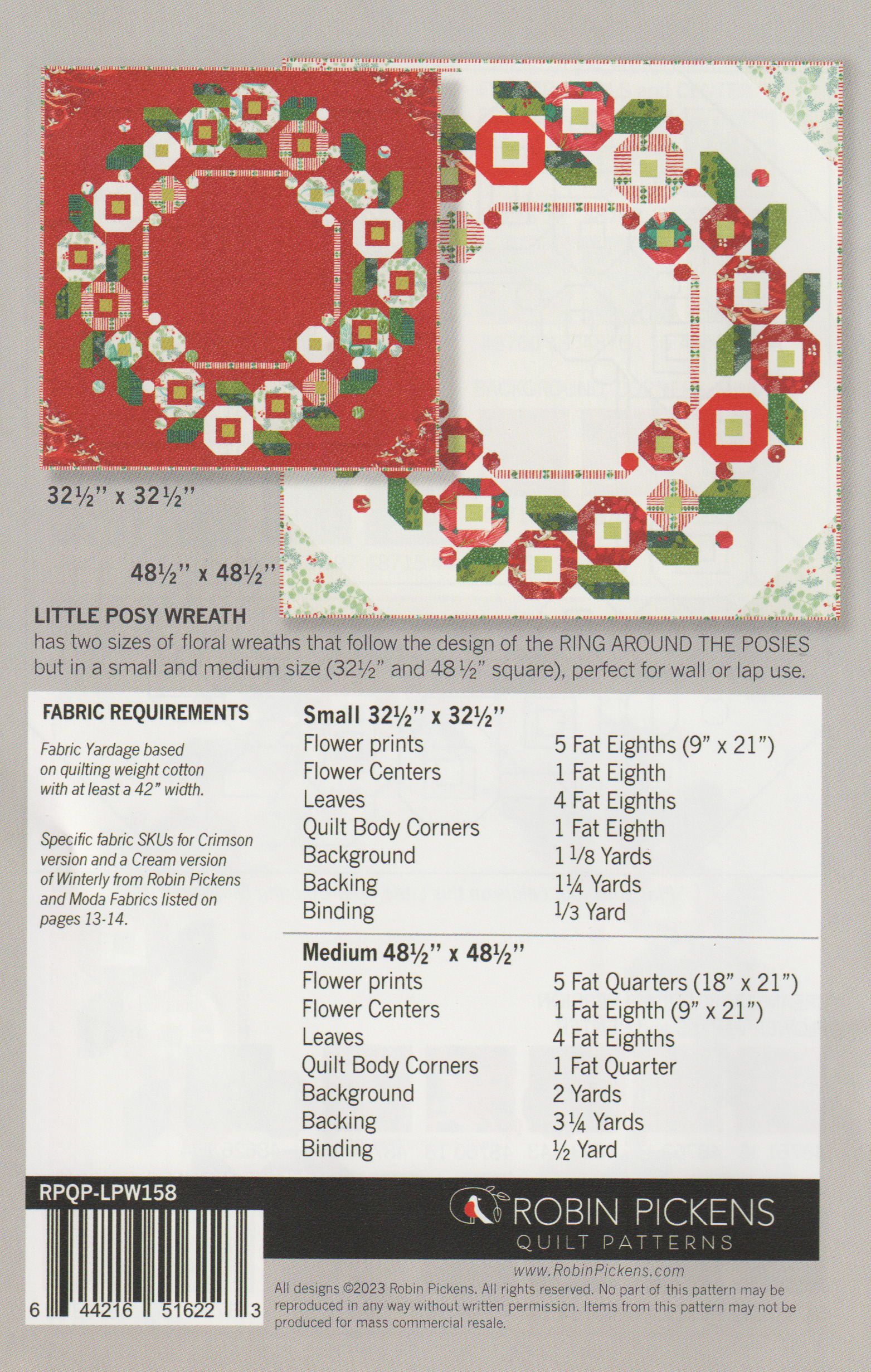 Little Posy Wreath - Quilt Pattern