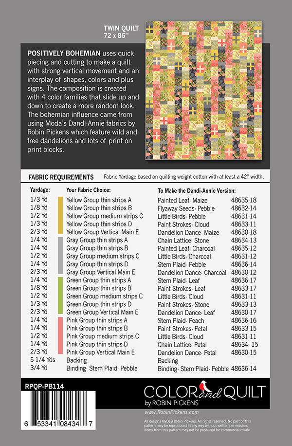 Positively Bohemian - Quilt Pattern