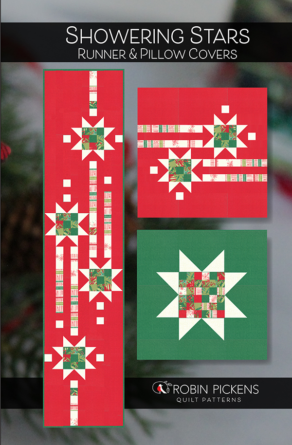 Showering Stars Runner and Pillow - Sewing Pattern