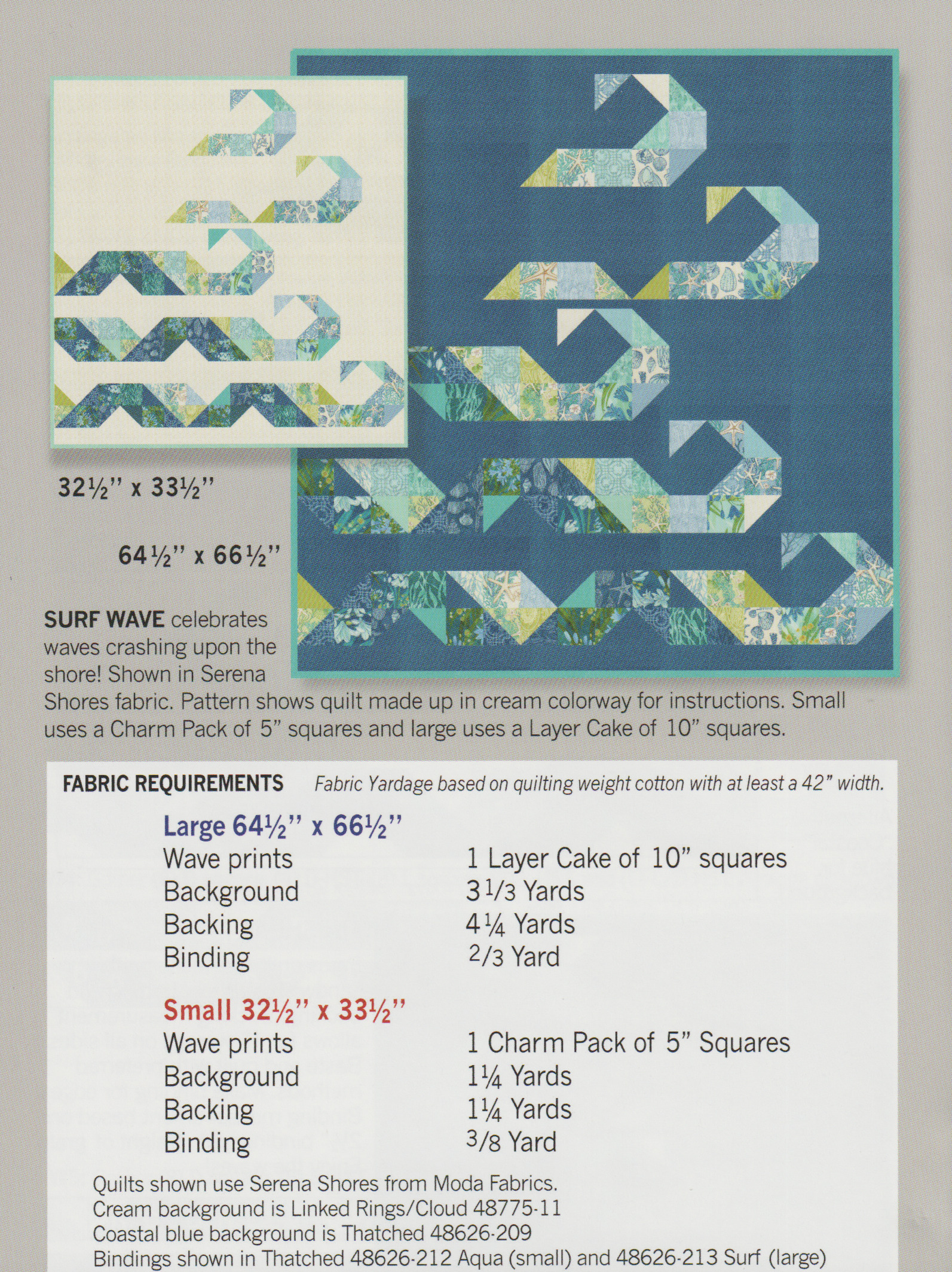 Surf Wave - Quilt Pattern