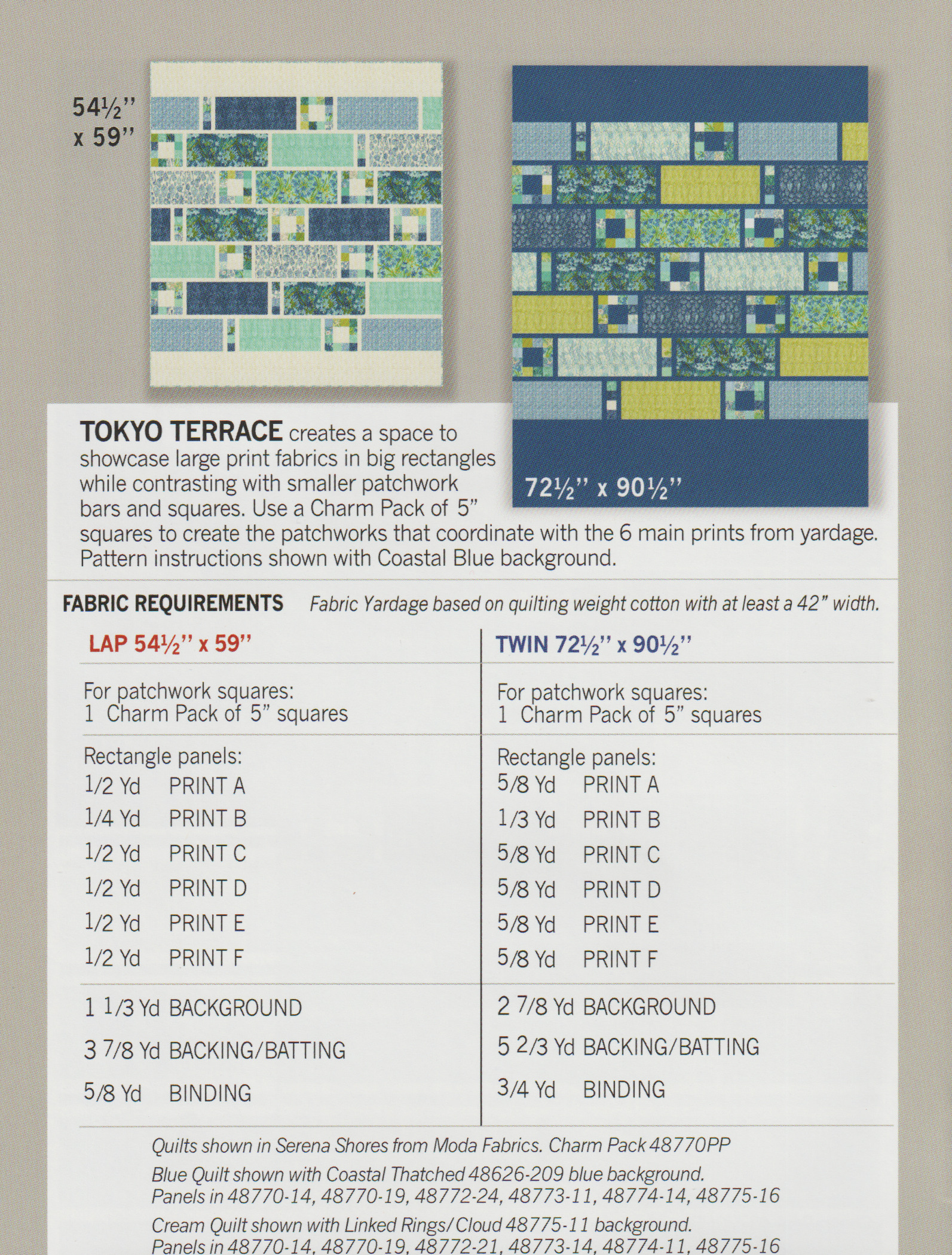 Tokyo Terrace - Quilt Pattern