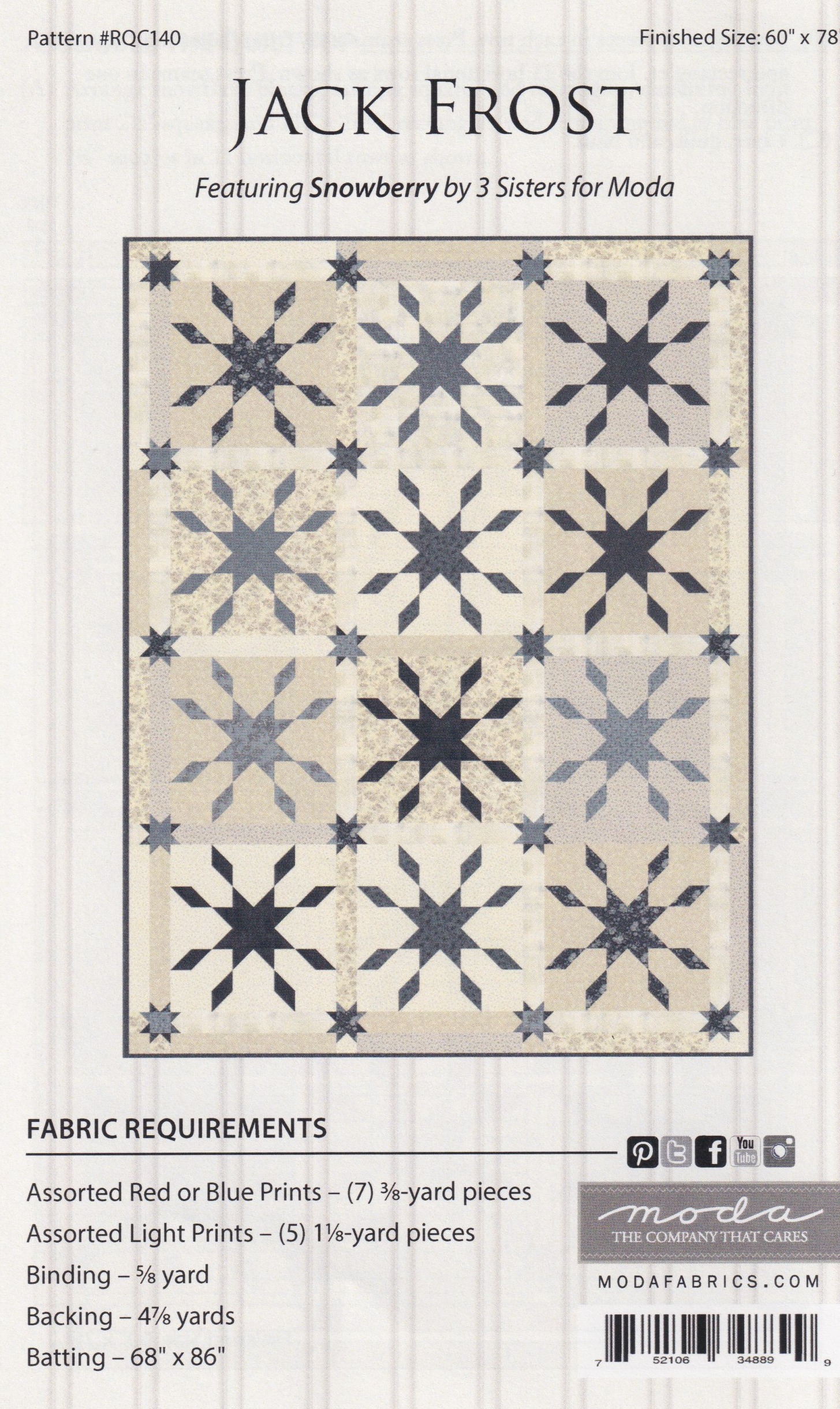Jack Frost - Quilt Pattern