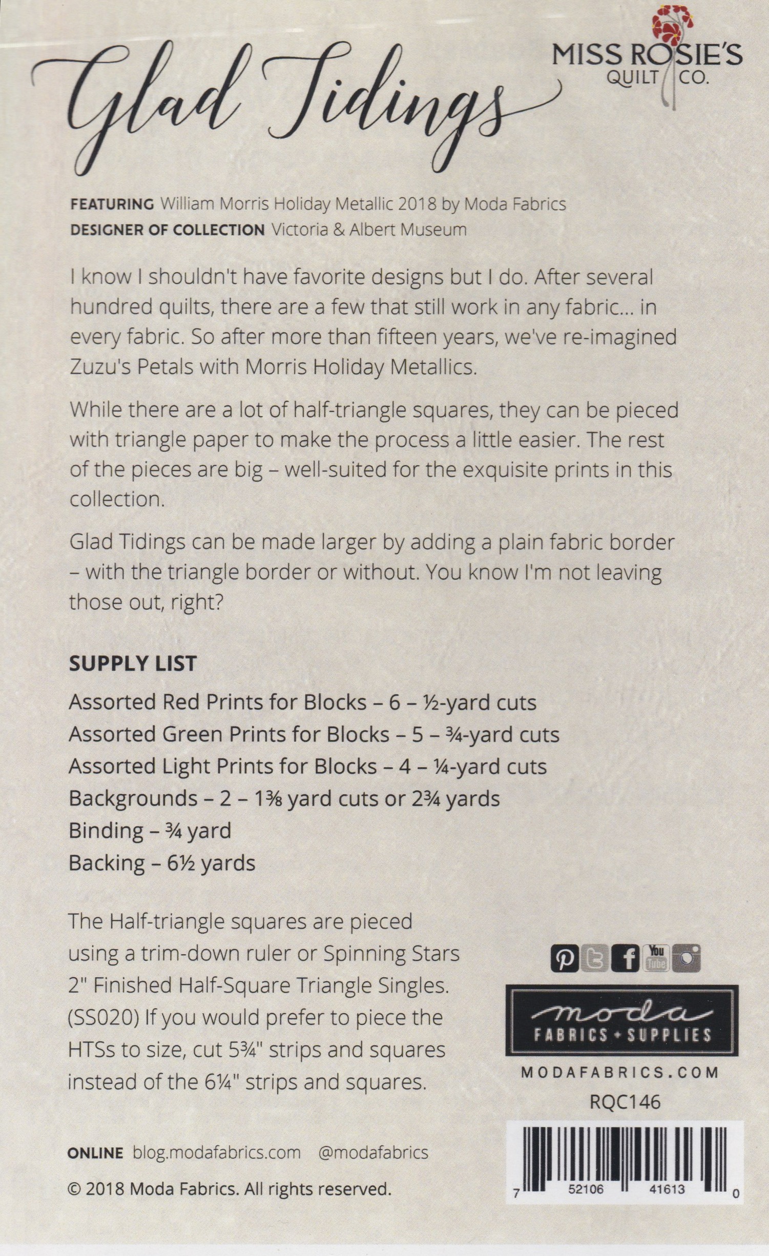 Glad Tidings - Quilt Pattern