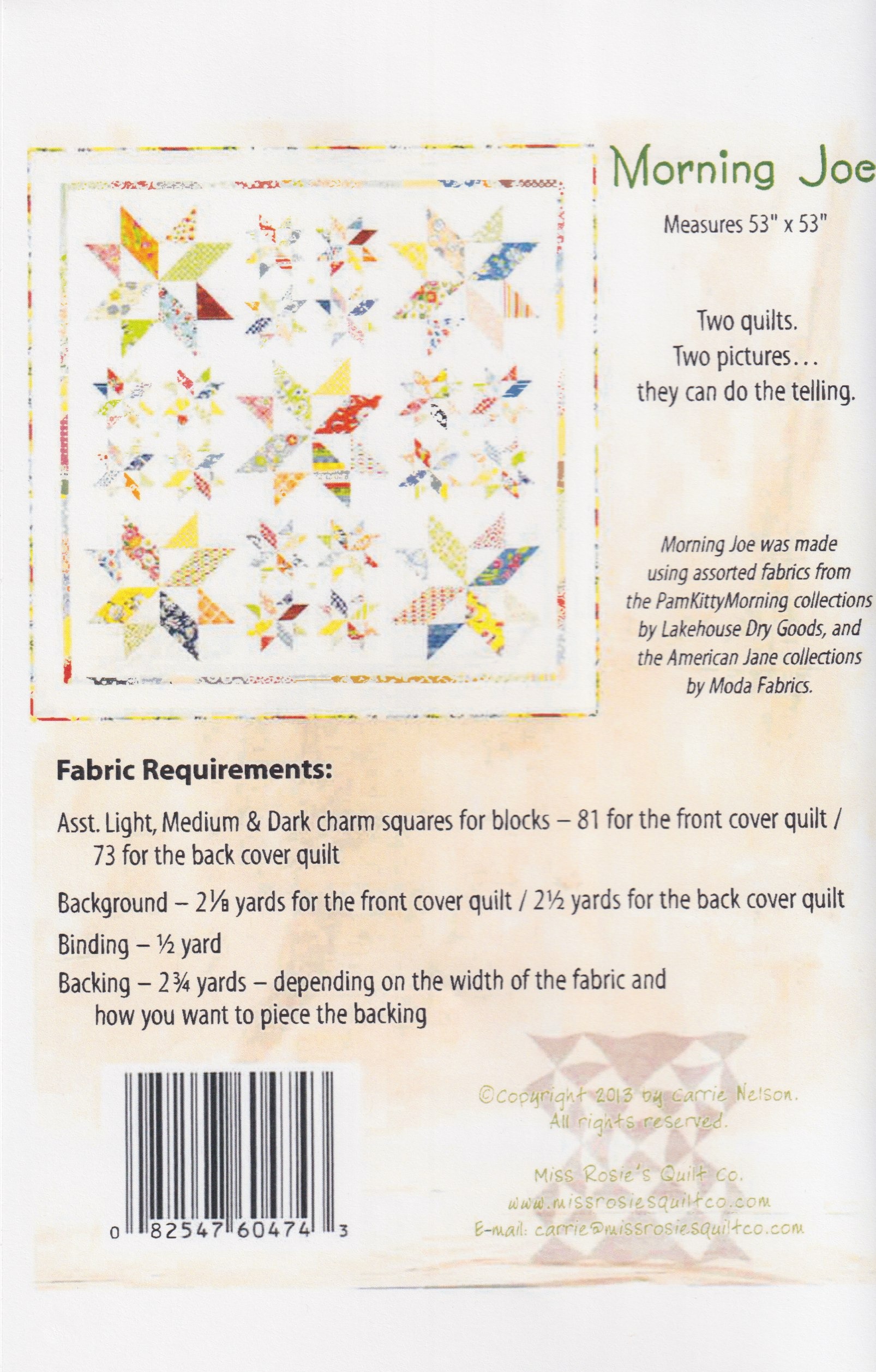 Morning Joe - Quilt Pattern