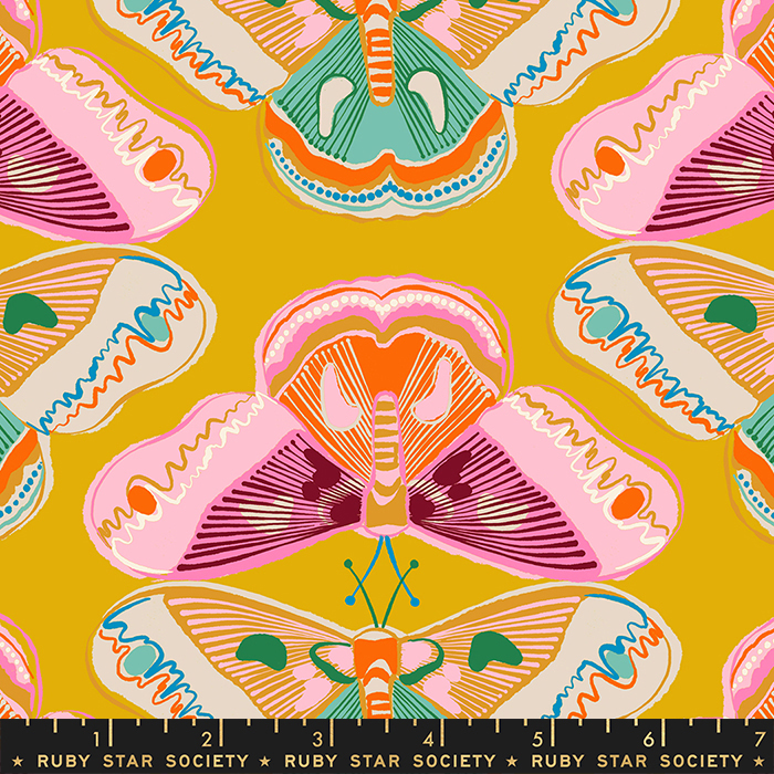 Curio Goldenrod - Wings - Quilt Fabric