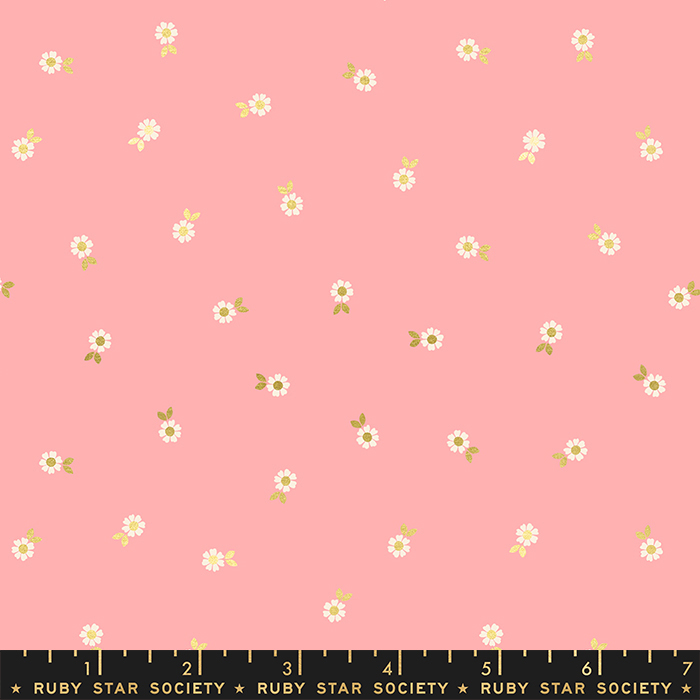 Curio Metallic Balmy - Falling - Quilt Fabric