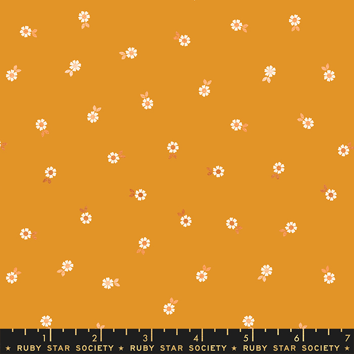 Curio Metallic Honey - Quilt Fabric