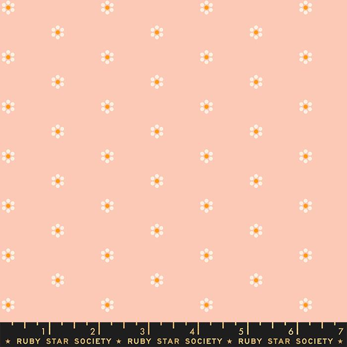 Rise And Shine Ditsy Dots - Peach Blossom - Quilt Fabric
