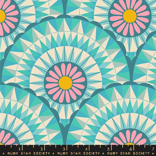 Carousel Turquoise - Quilt Fabric