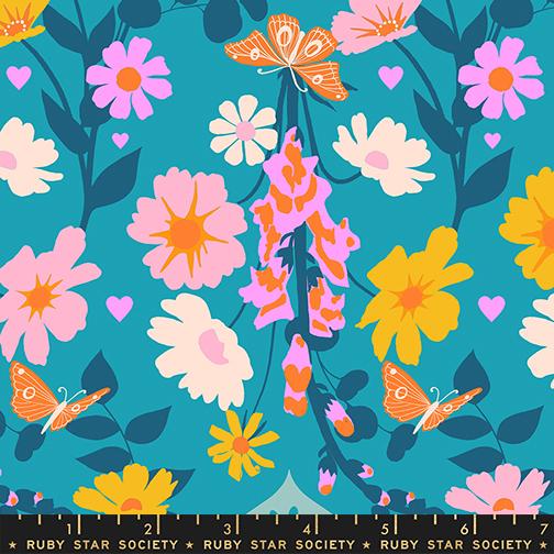 Best Day Ever Floral Summer Sky - Quilt Fabric