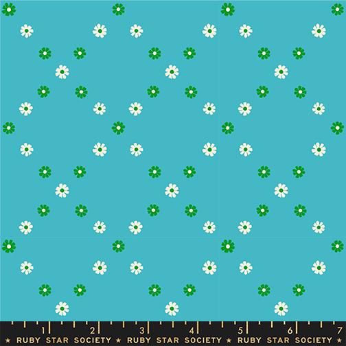 Best Day Ever Diamond Dark Turquoise - Quilt Fabric