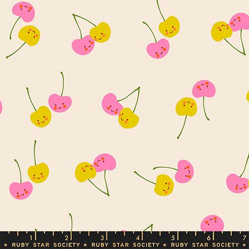 Trinketry Cherry Natural - Quilt Fabric