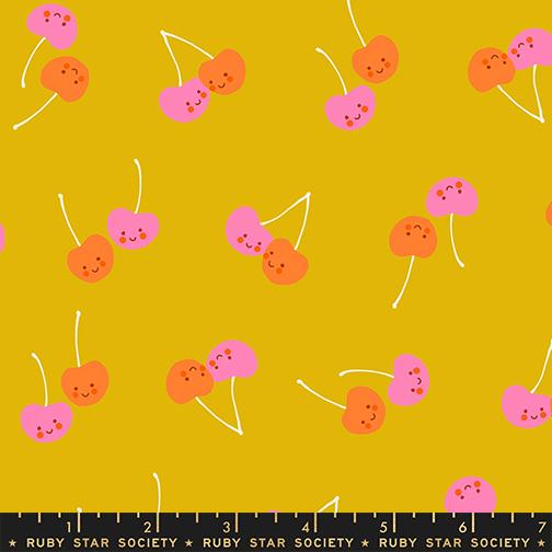 Trinketry Cherry Goldenrod - Quilt Fabric