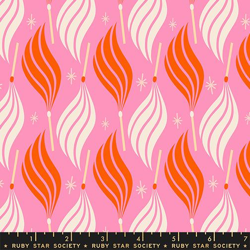 Trinketry Flame Flamingo - Quilt Fabric