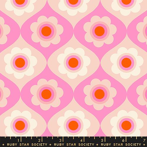 Trinketry Flower Flamingo - Quilt Fabric