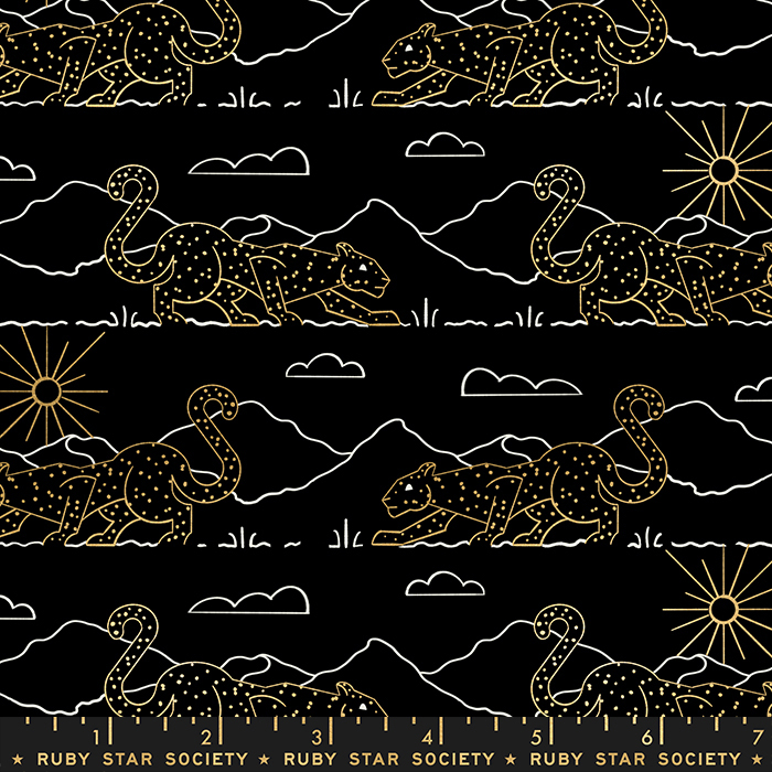 Reign Aristocat Black - Quilt Fabric