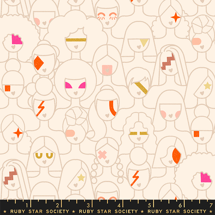 Sunbeam Rebel Rebel Natural - Quilt Fabric