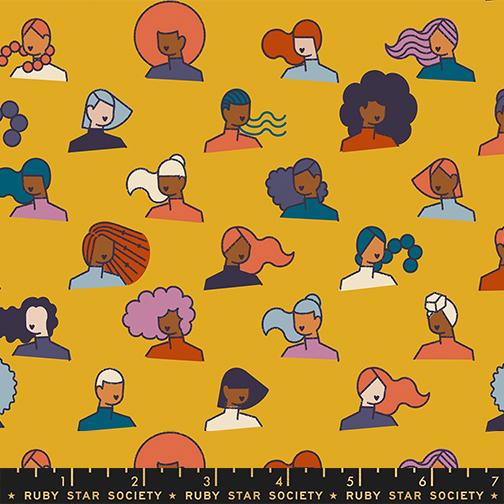 Novelty People Retro - Lets Go Cactus - Quilt Fabric