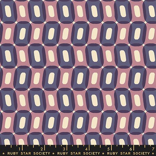 Geometric Circles Shapes Retro - Ooos Grapes - Quilt Fabric