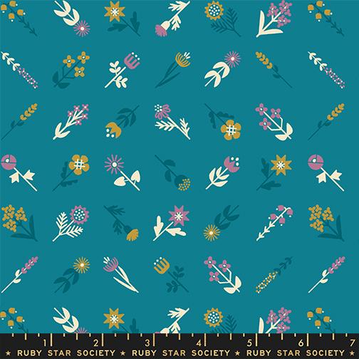 Retro Floral Ditzy - Floret Oasis - Quilt Fabric
