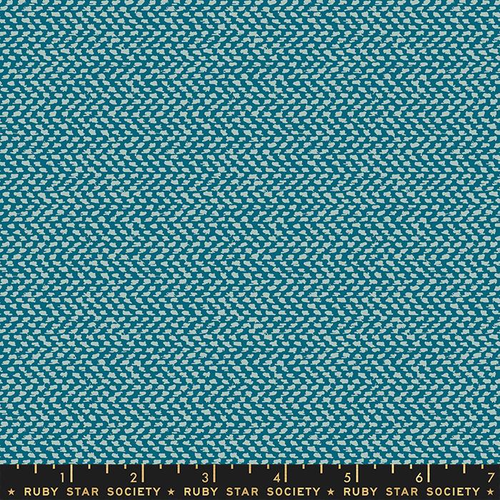 Blenders Pattern - Tweedish Teal - Quilt Fabric