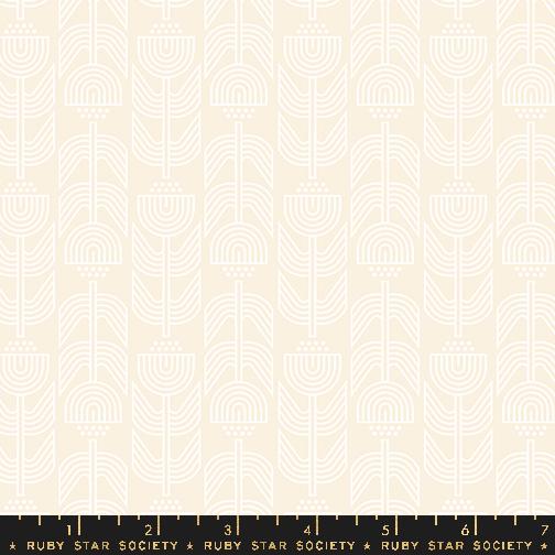 Woodland Park Art Deco - Shell - Quilt Fabric